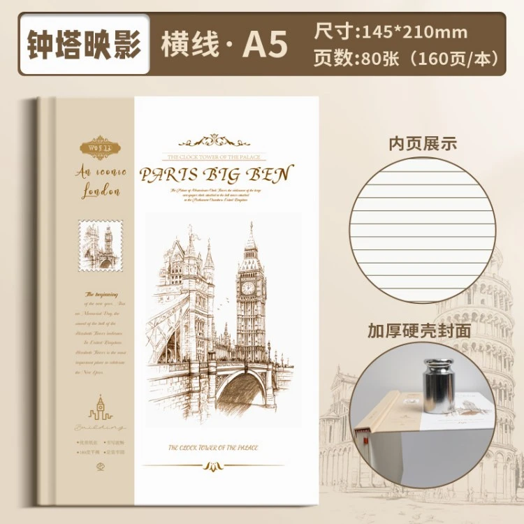 Hardcover notebook surface finish